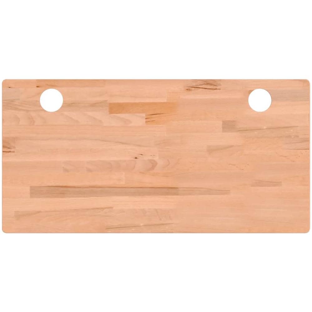 Piano Per Scrivania 100x50x1,5 Cm In Legno Massello Di Faggio - Foto 2