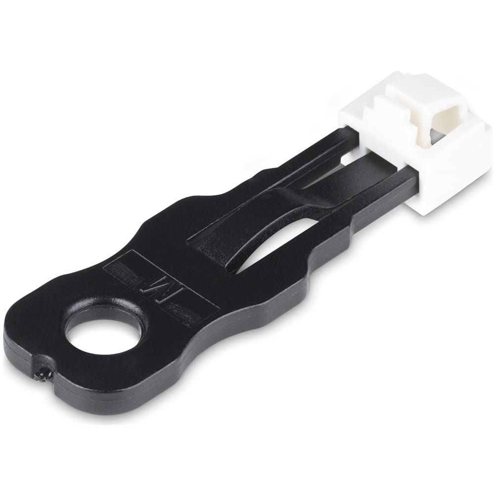 Blocco per porte RJ45 - 10 pezzi con chiave di sicurezza, copertura antipolvere, protezione riutilizzabile per porte Ethernet /LAN, protezione antipolvere RJ45 a scatto per server /switch /prese - Foto 1