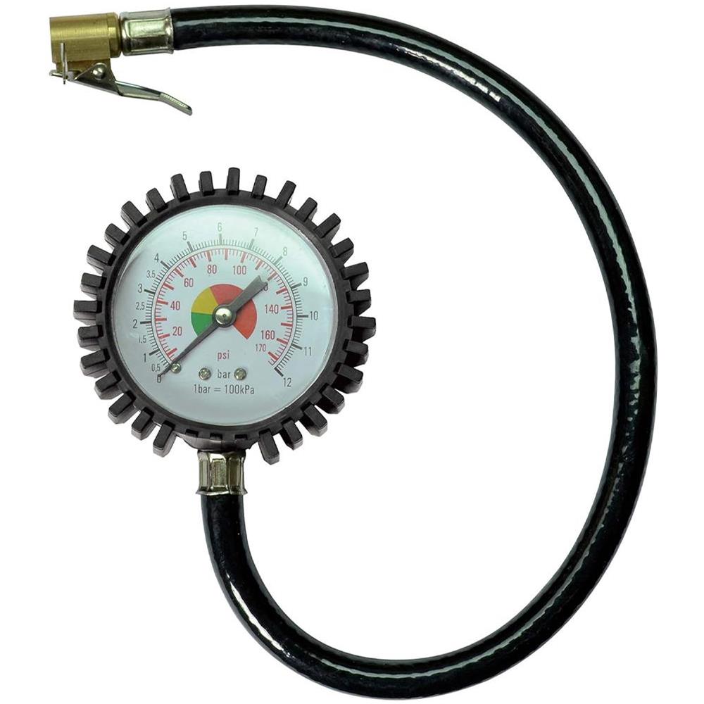 Manometro per Compressore 12 Bar Misuratore di Pressione Gomme Semiprofessionale - Foto 1