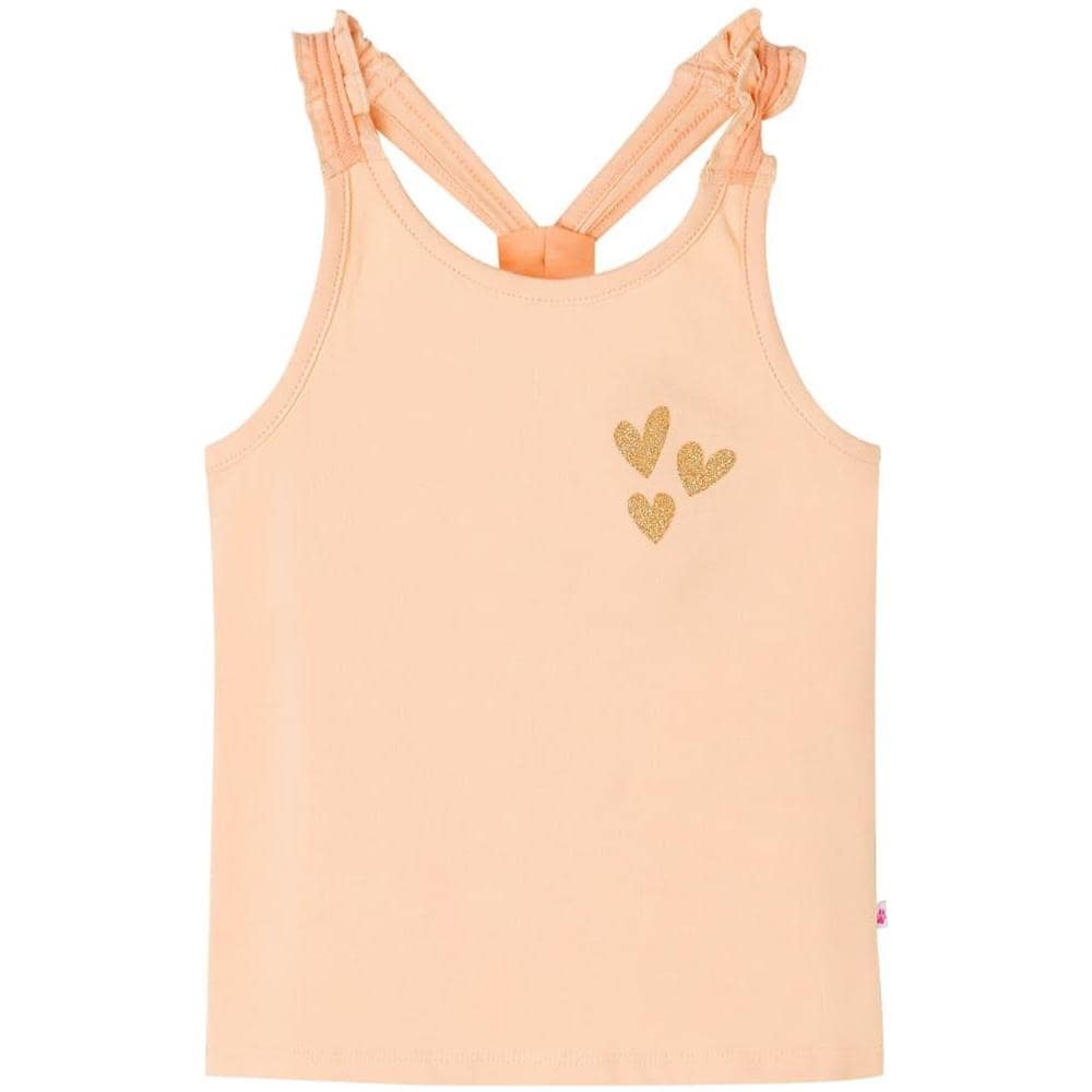 Canotta da Bambina Arancione Chiaro 140 - Foto 1