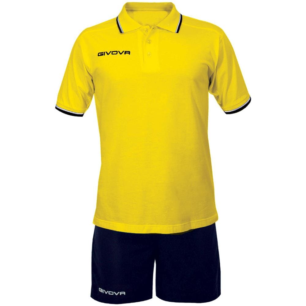 Kit Street Completino Di Polo Manica Corta E Pantaloncino Colore Giallo / blu Taglia L - Foto 1