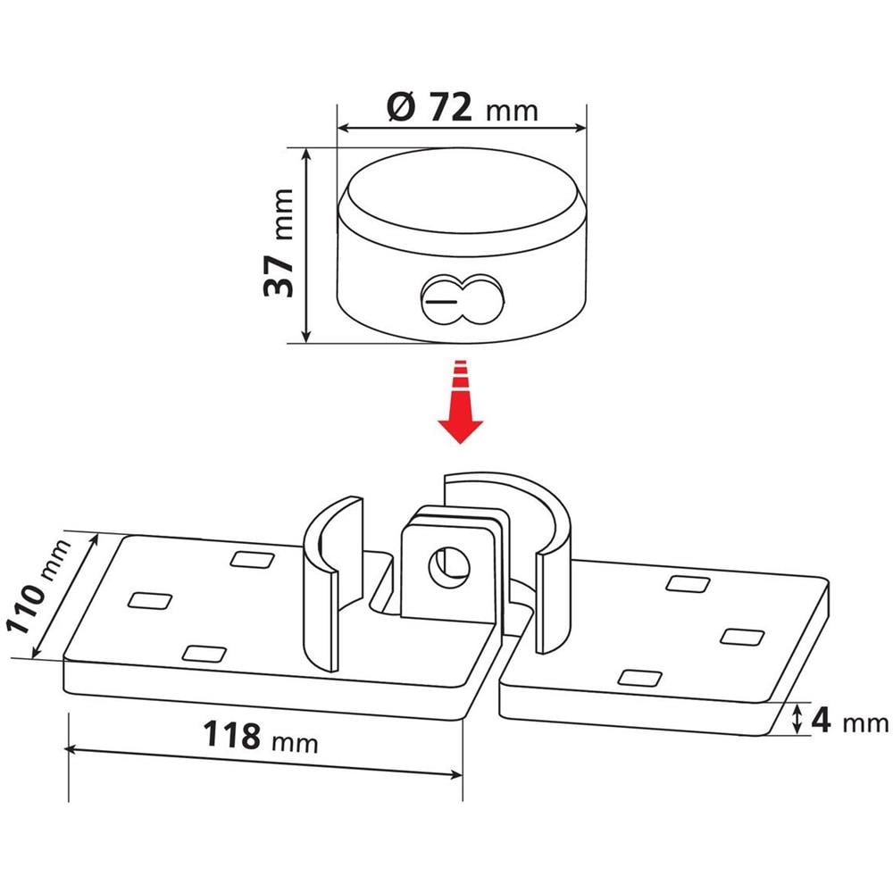 97955 Zanna Tytan Lucchetto Blocca-porte Posteriori - Foto 9