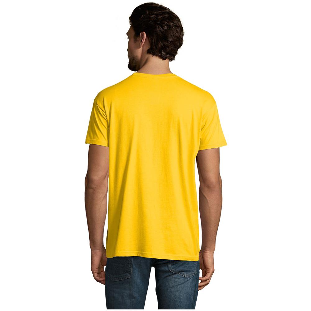 T-shirt Girocollo Da Uomo Modello Imperiale Taglia 5xl Gialla - Foto 2