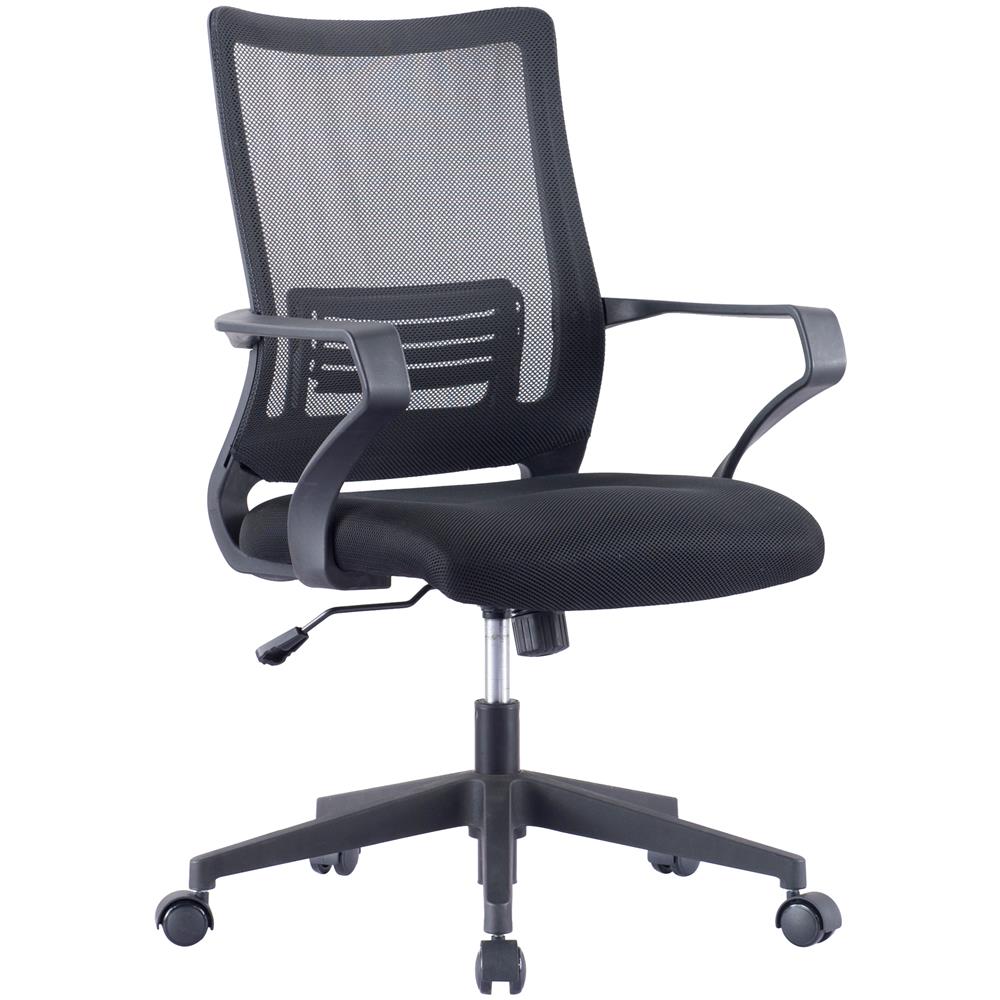 Sedia Per Ufficio Con Schienale Medio In Rete Nero - Foto 1