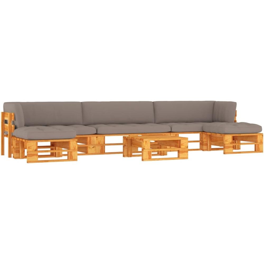 Set Divani su Pallet 6 pz Marrone Miele in Pino Impregnato - Foto 1