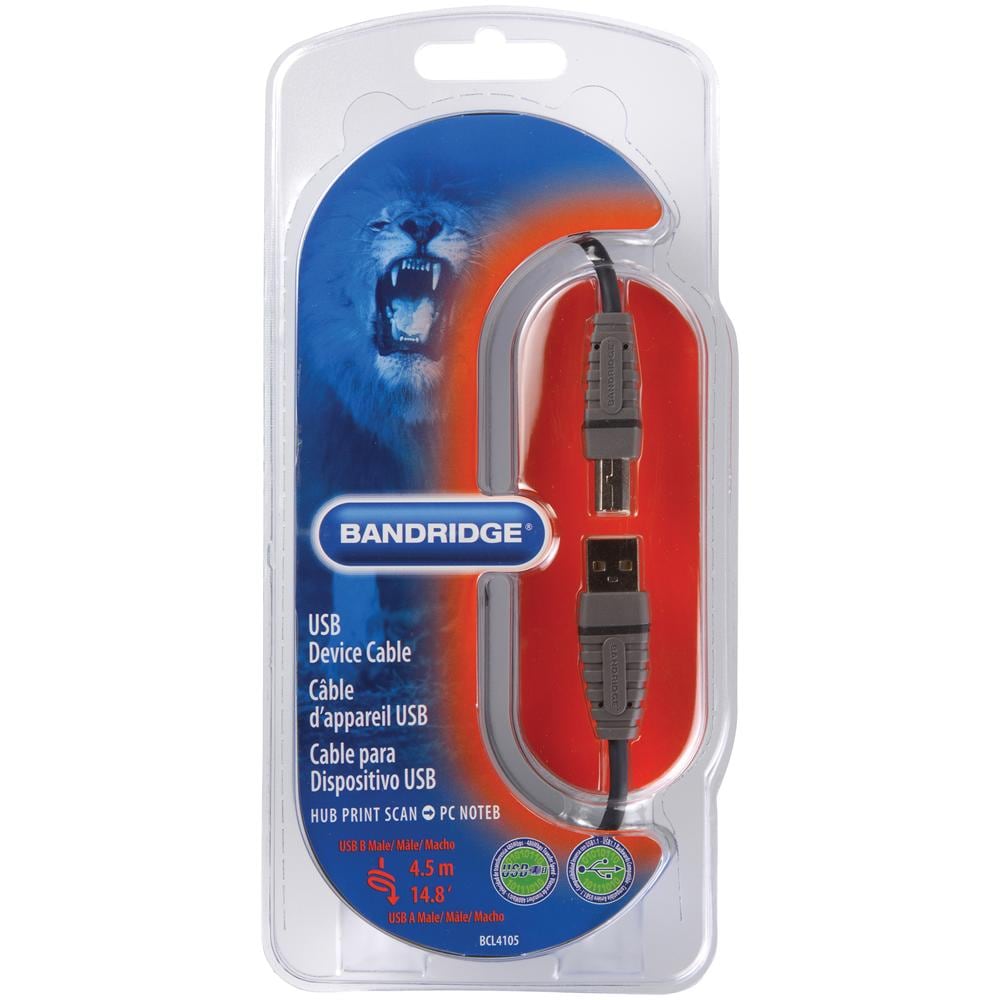 4.5m USB A / B Cable, USB A, USB B, Maschio / maschio - Foto 4