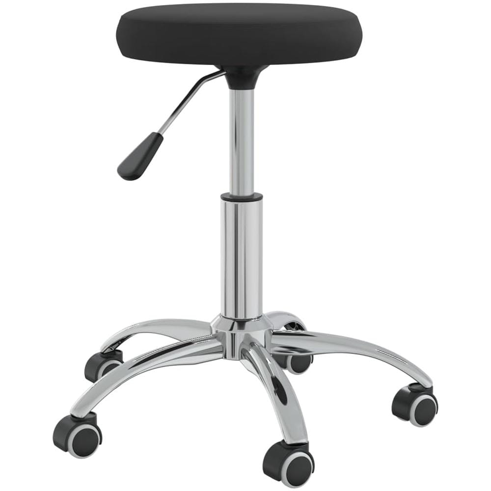 Sedia Girevole Da Ufficio Nera In Velluto - Foto 2