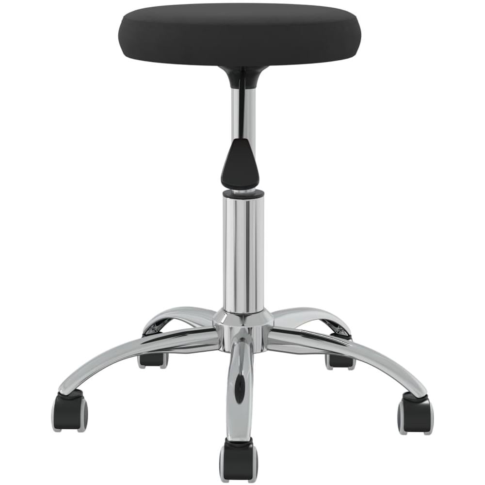 Sedia Girevole Da Ufficio Nera In Velluto - Foto 3