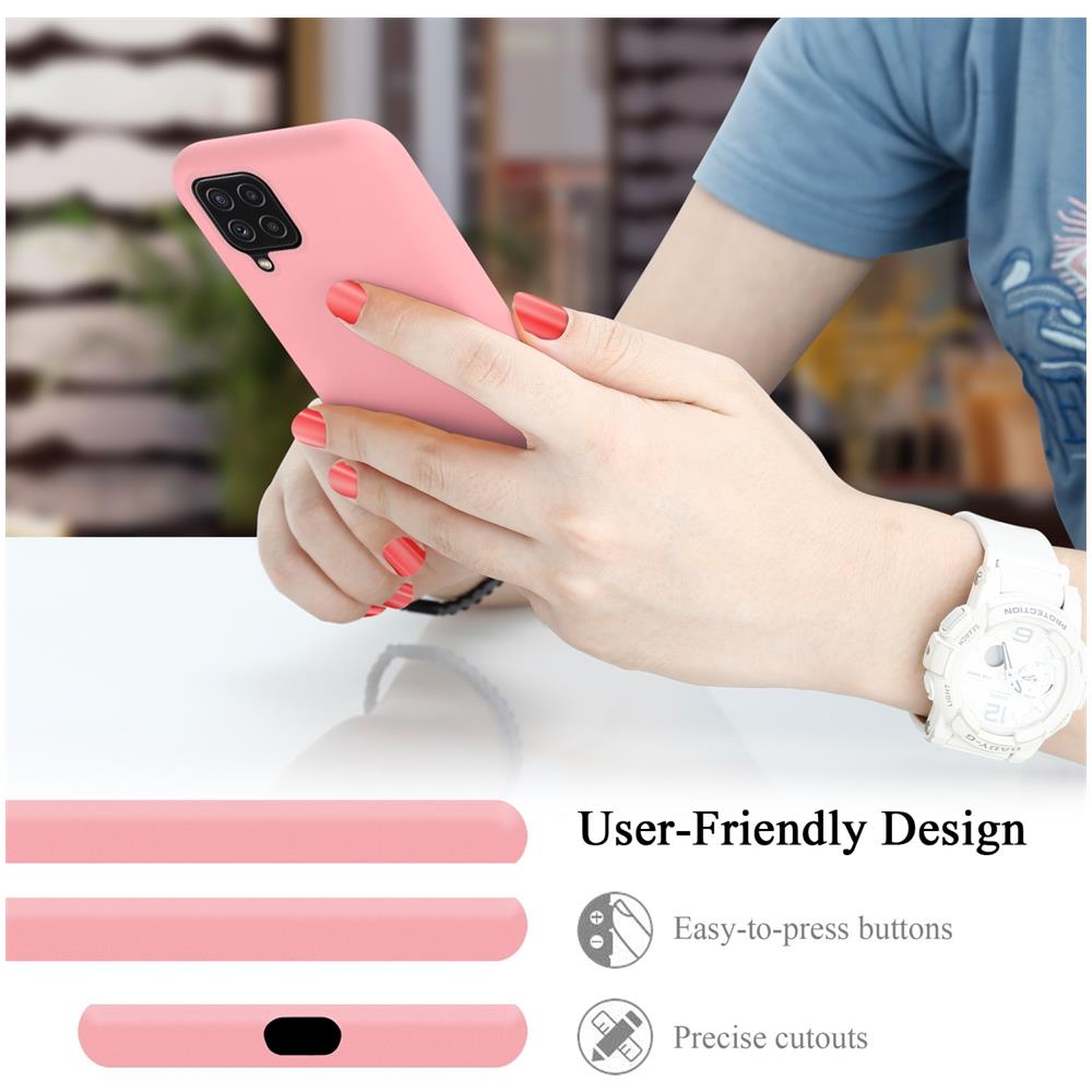 Custodia Compatibile Con Samsung Galaxy A22 4g / M22 / M32 4g In Liquid Rosa - Coperchio Protettivo In Silicone Tpu Flessibile - Foto 7