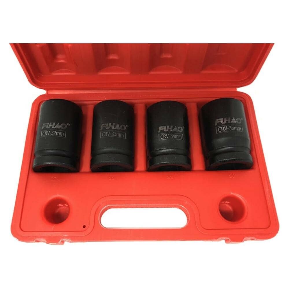 Kit 4 Bussole Ad Impatto Per Avvitatore Pneumatico Da 1 Boccole 27 32 33 36 Mm - Foto 2