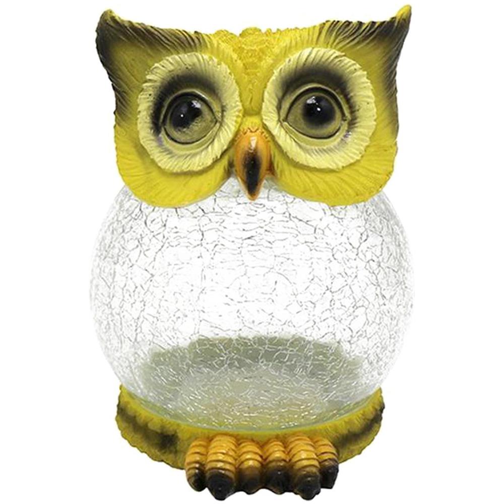 Statua Da Giardino In Resina Con Gufo, Decorazione A Luce Solare, Luce Solare Esterna, Ornamento Per Prato, Patio Da Giardino | Leroy Merlin - Foto 6
