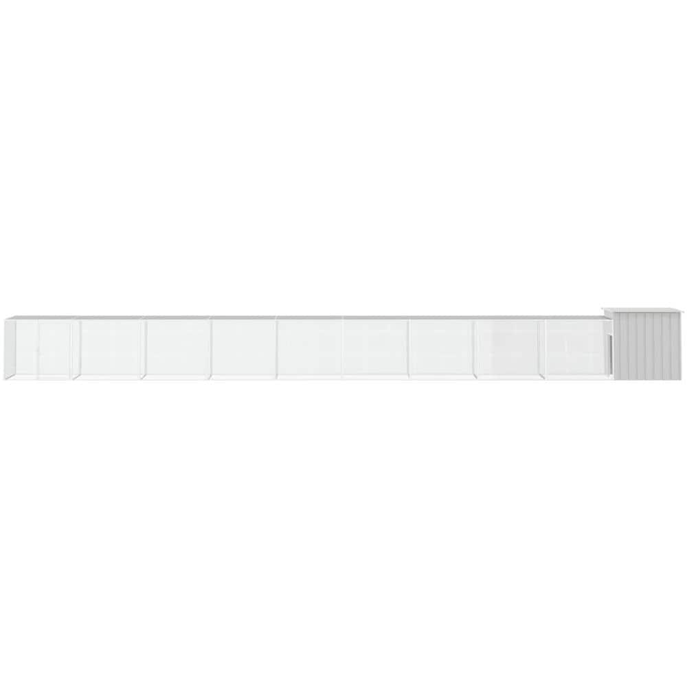 Gabbia Per Polli Grigia 1000x91x100 Cm Acciaio Zincato - Foto 3