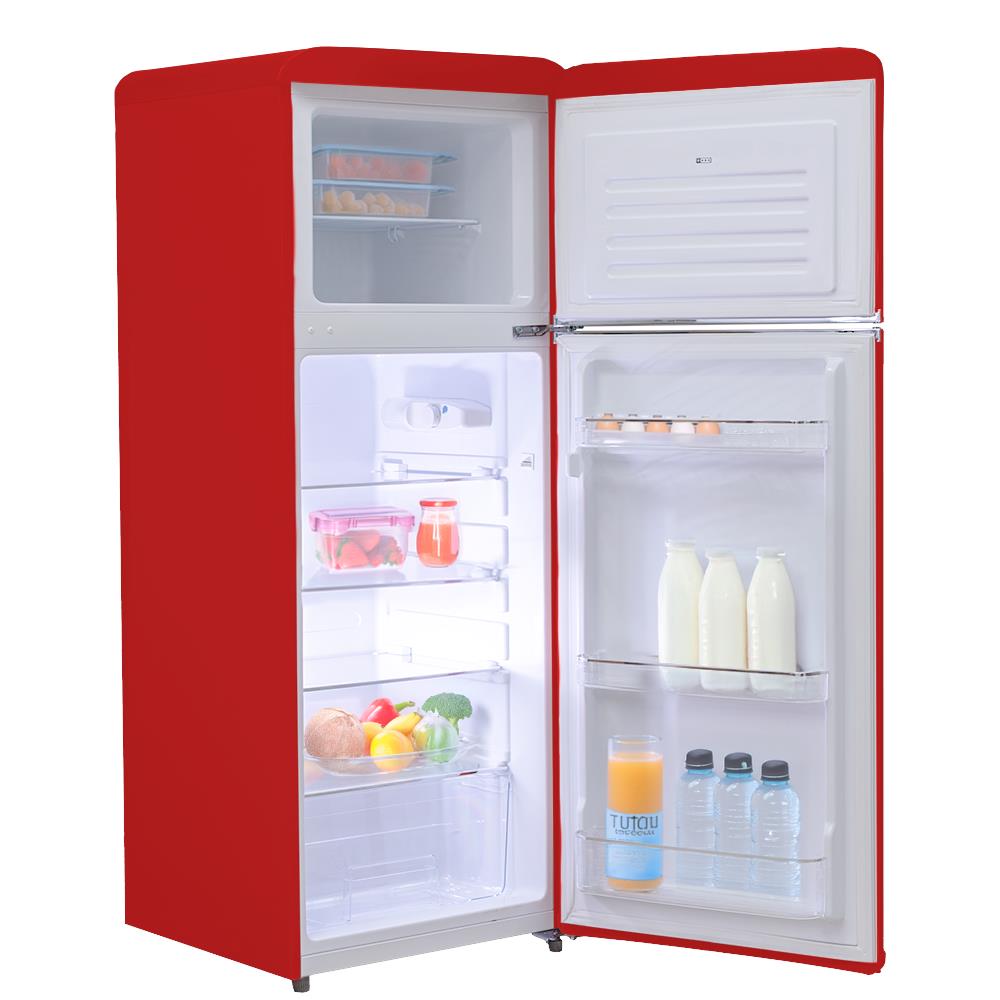 Frigorifero Doppia Porta Ventilato 240 Litri Colore Rosso Mambo2402r - Foto 5