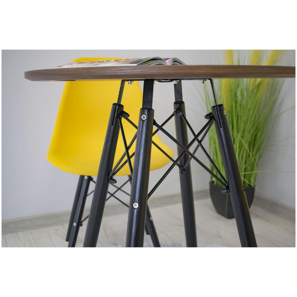 Tavolo rotondo KOVA Frassino scuro 60cm - Foto 10