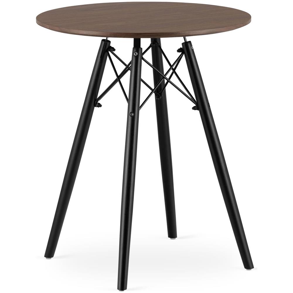 Tavolo rotondo KOVA Frassino scuro 60cm - Foto 1