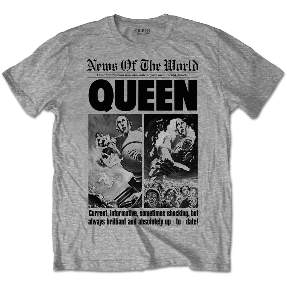 Queen - News Of The World 40Th Front Page (T-Shirt Unisex Tg. M) - Foto 1