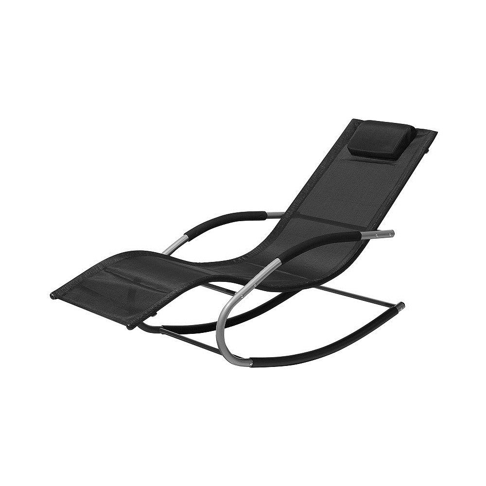 Lettino Da Giardino Nero Carano - Foto 1