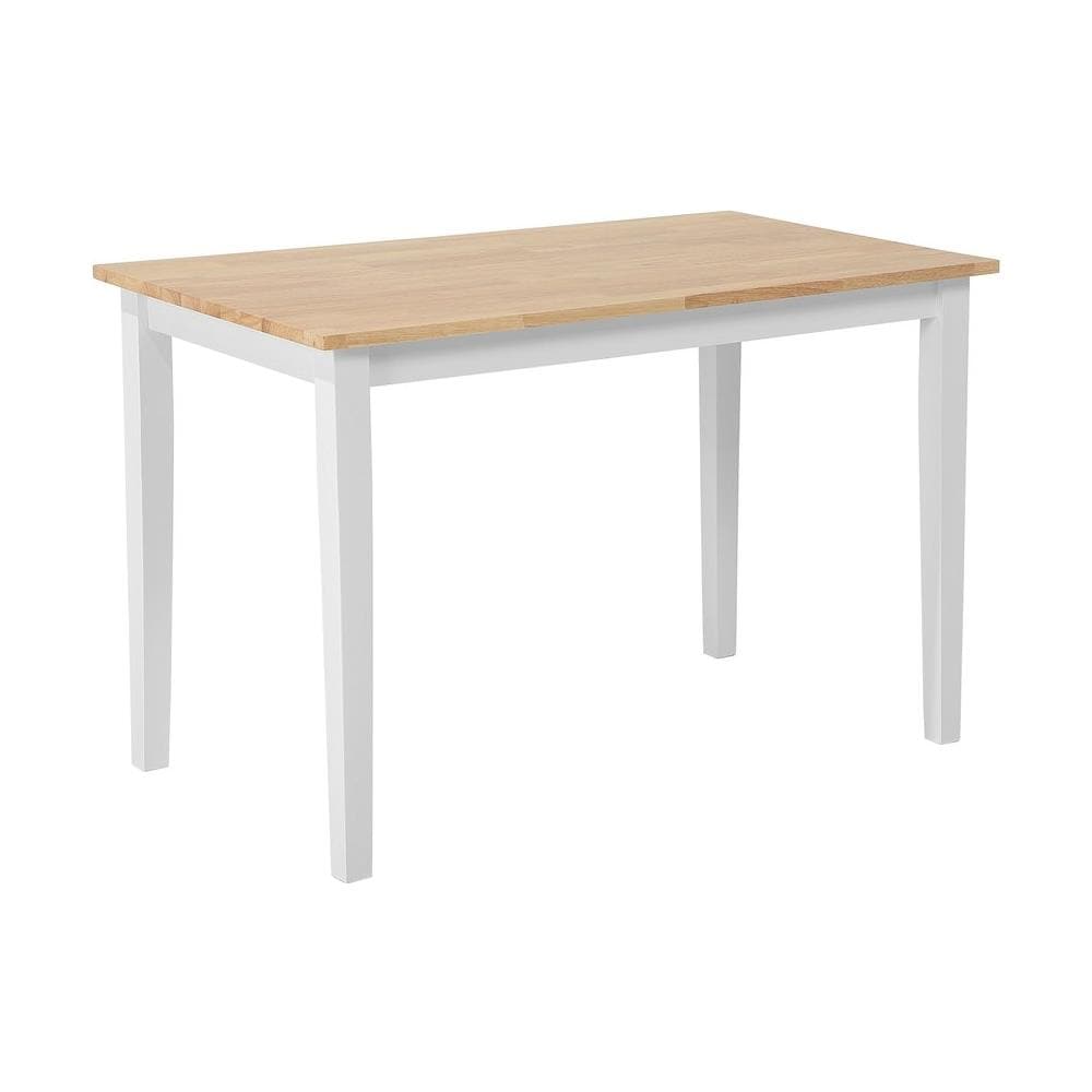 Tavolo Da Pranzo In Legno Marrone / bianco 114 X 68 Cm Georgia - Foto 1