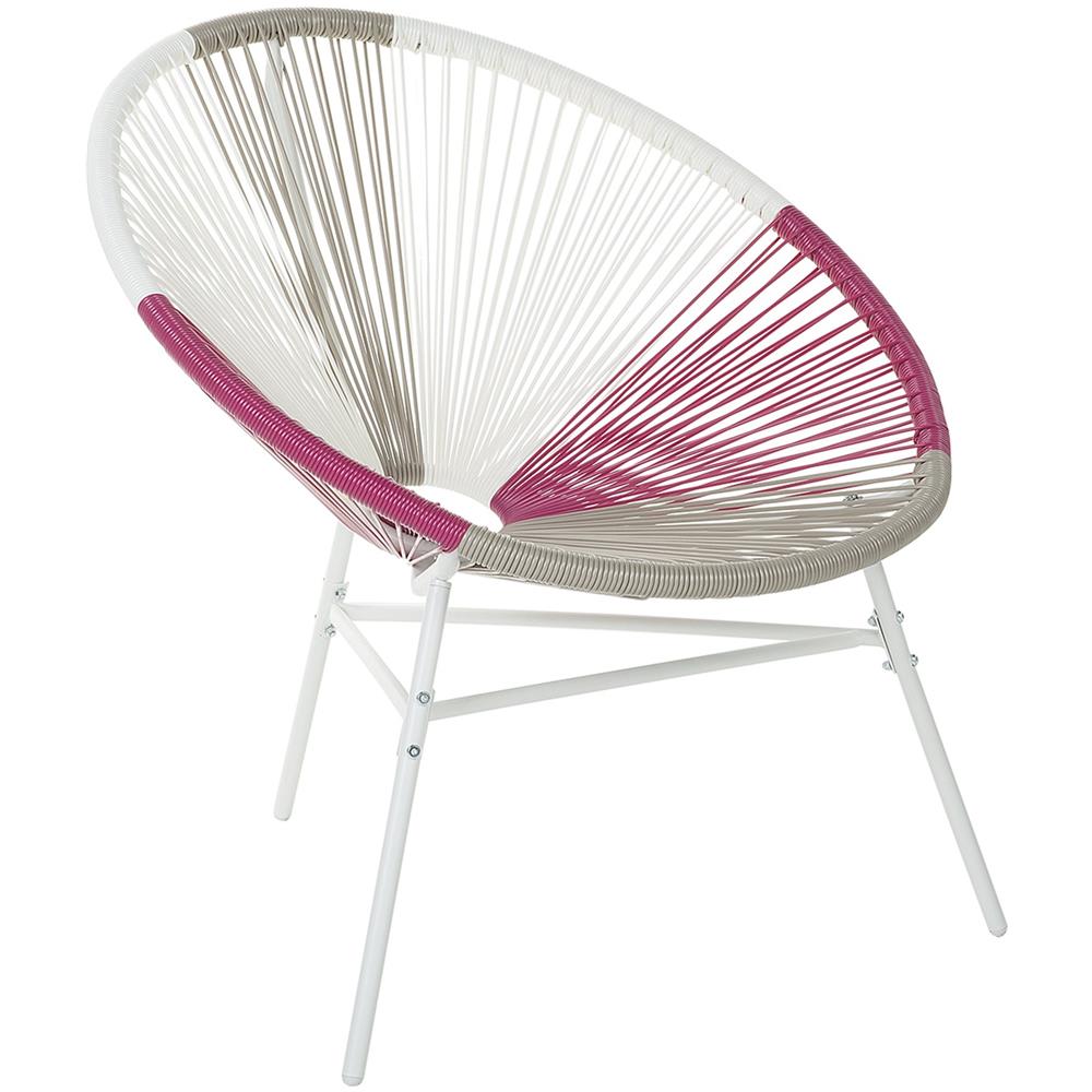 Sedia Stil Spaghetti Bianco Beige Rosa Acapulco - Foto 1