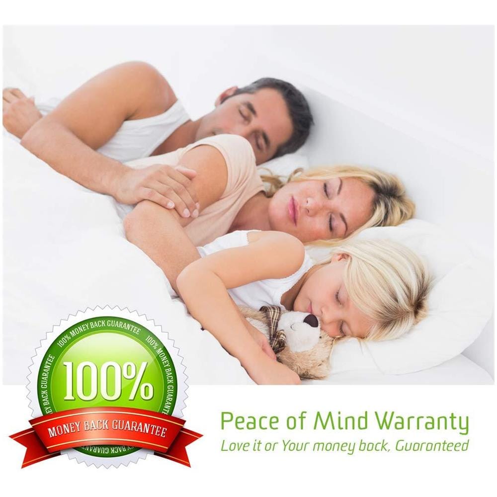 Comfier Sonno Dimensioni Protezione Materasso Matrimoniale Ue Impermeabile (140 X 200 Cm) Di Bamb Anti Allergia Naturalmente Raffreddamento Traspirante E Non Rumoroso Per Profonda Doppia Ue Matrimoniale - Foto 4