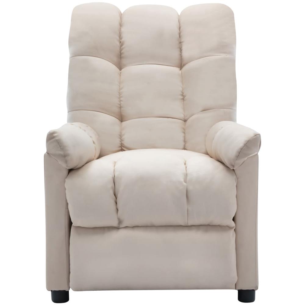 Poltrona Massaggiante Elettrica Crema in Tessuto - Foto 2