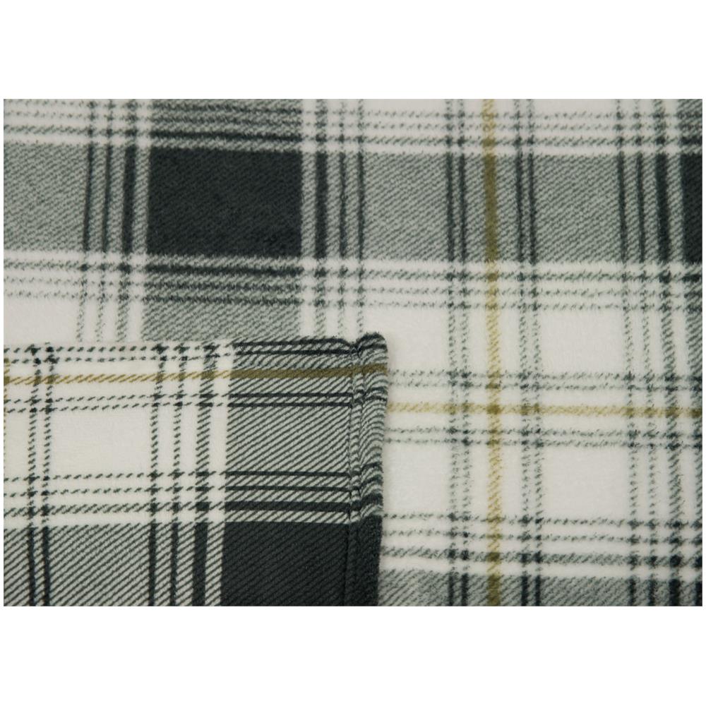 Plaid Divano Tartan Scozzese A Quadri Coperta Inverno Calda Morbida 2 Piazze Grigio - Foto 2