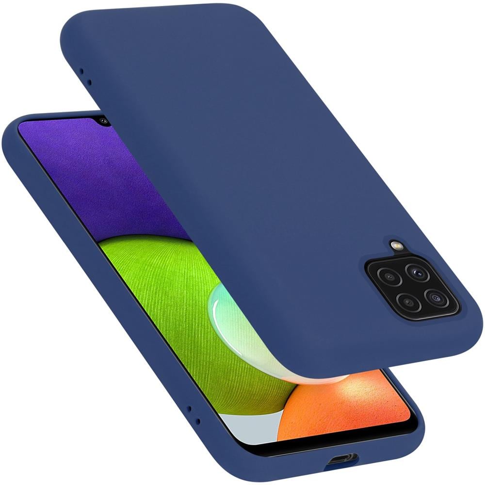 Custodia Compatibile Con Samsung Galaxy A22 4g / M22 / M32 4g In Liquid Blu - Coperchio Protettivo In Silicone Tpu Flessibile - Foto 1