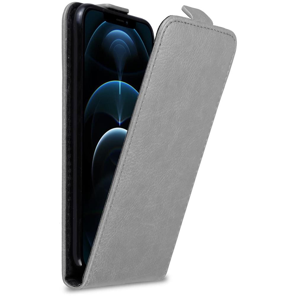 Custodia Compatibile Con Apple Iphone 12 Pro Max In Grigio Titanio - Coperchio Protettivo In Design Flip Con Chiusura Magnetica - Foto 1