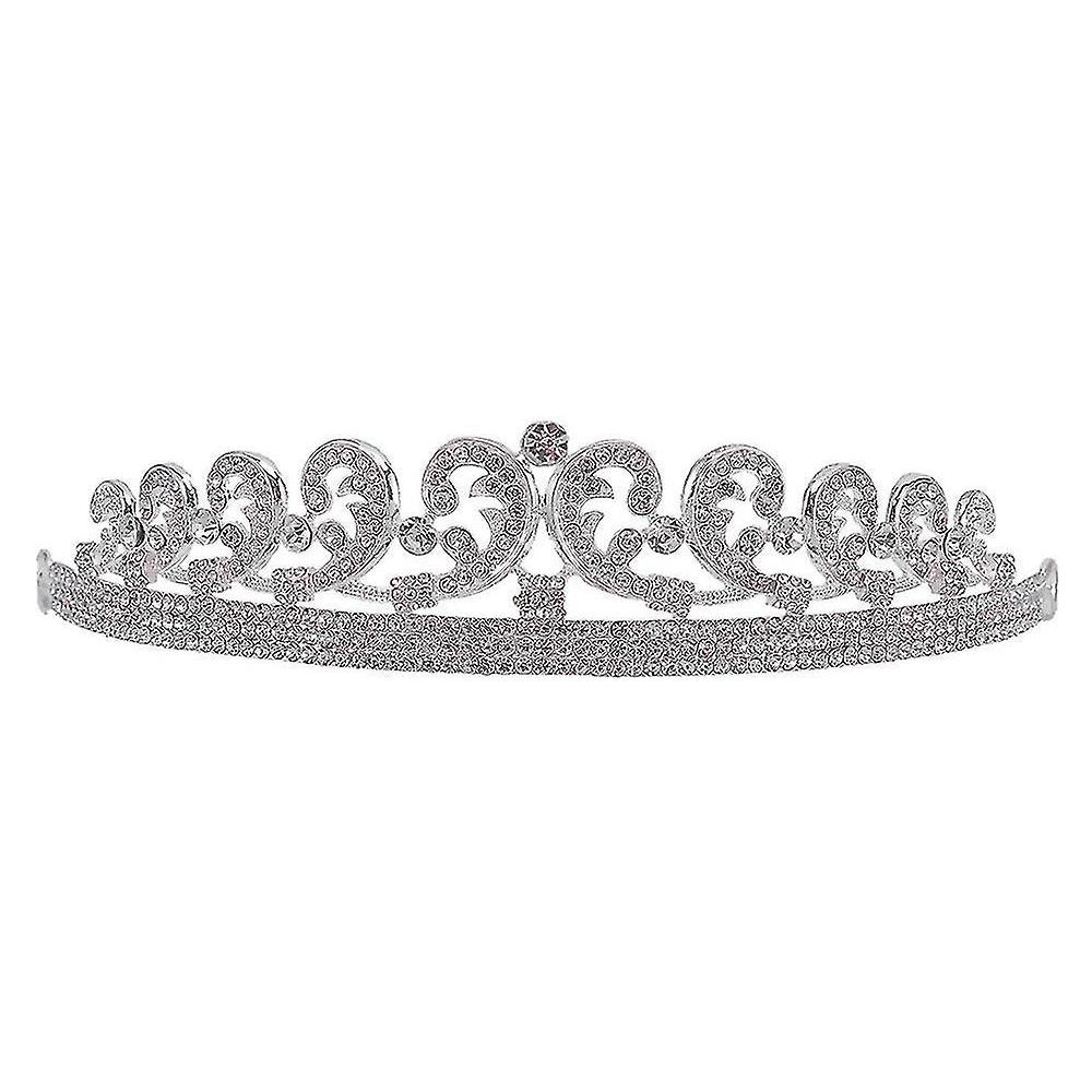 Tiara Con Strass E Cristalli Per Matrimonio - Corona Principessa Pageant Queen - 3