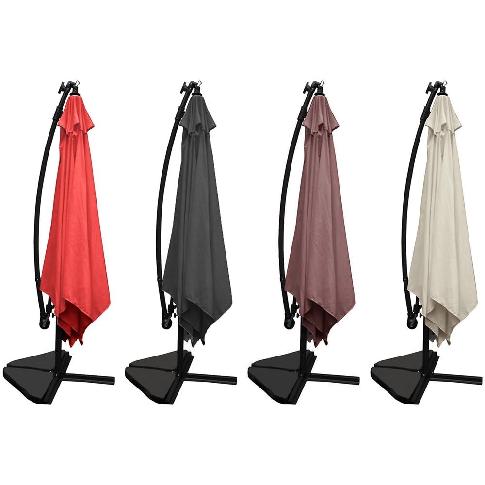 Solenzara Ombrellone Decentrato Con Led Ecru 3 X 3 M - Foto 8