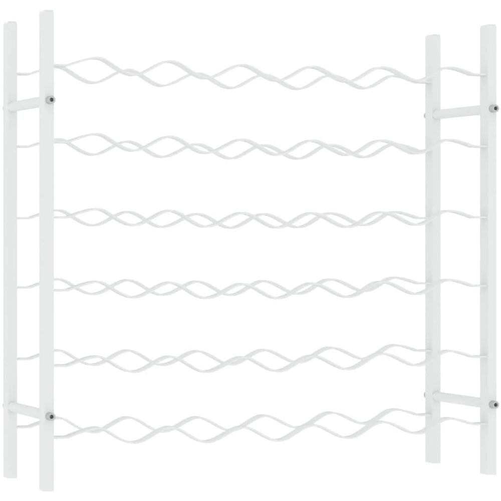 Portabottiglie Per 36 Bottiglie Metallo Bianco - Foto 2