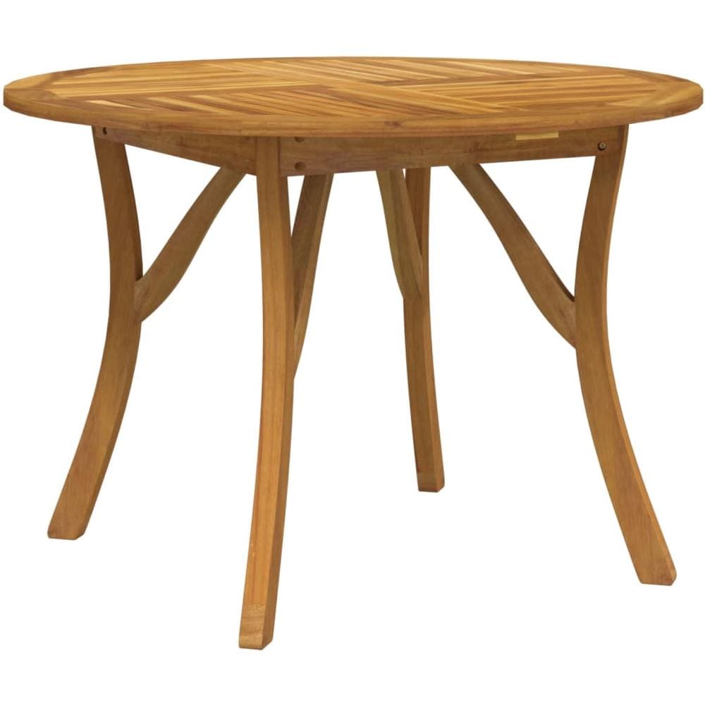 Tavolo Da Giardino 110 Cm Legno Massello Di Acacia - Foto 2