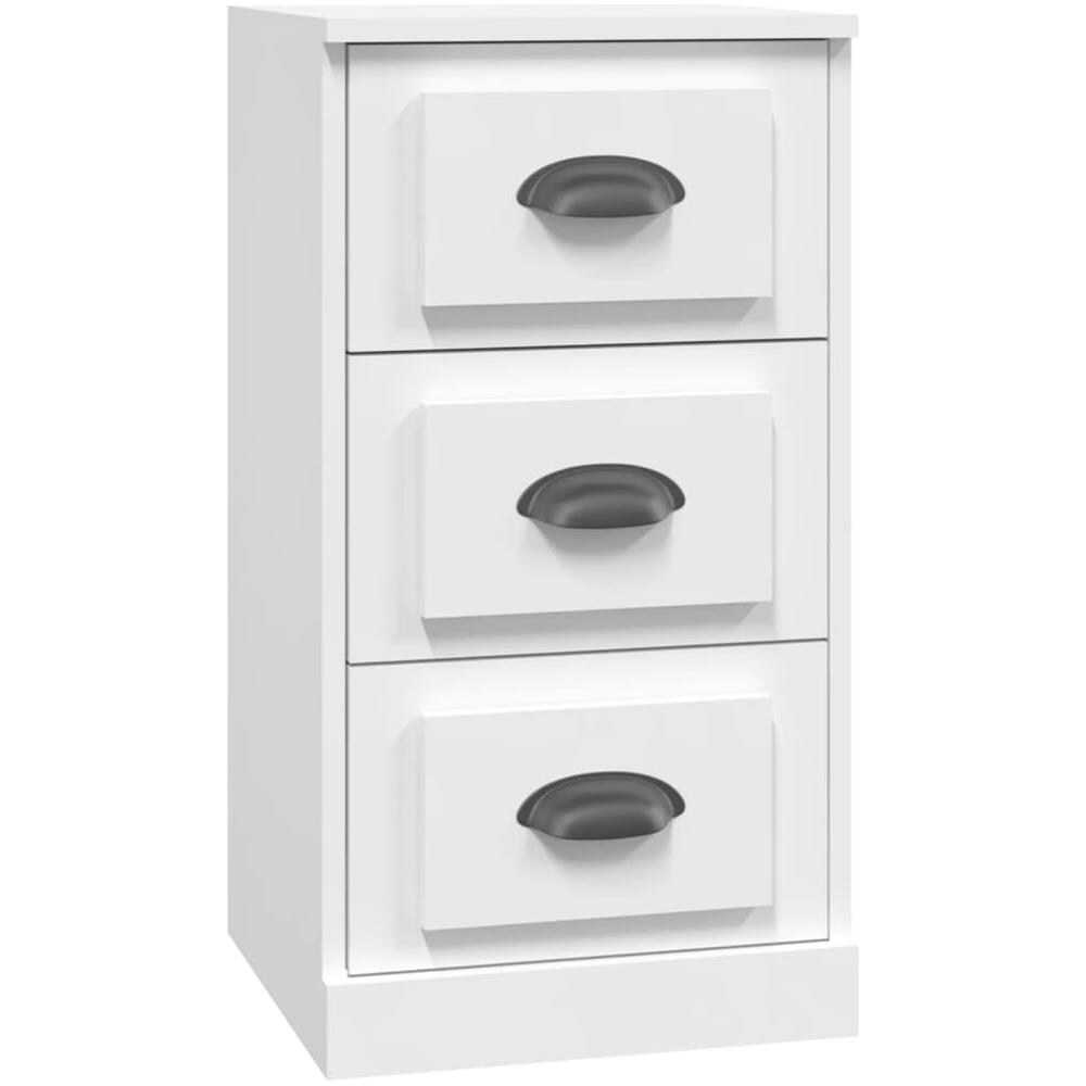 Credenza Bianca 36x35,5x67,5 Cm In Legno Multistrato - Foto 2