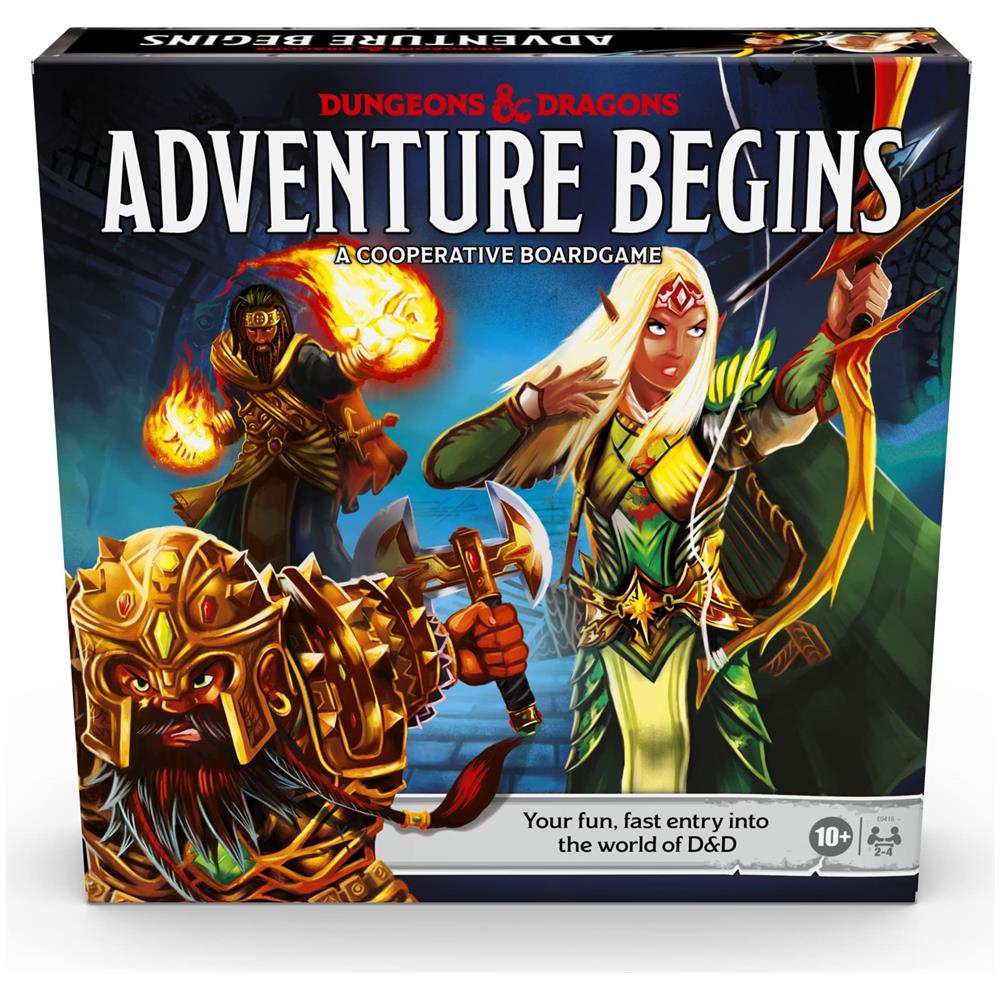 Dungeons & Dragons Adventure Begins, Gioco Da Tavolo Fantasy Cooperativo, Ingresso Rapido Al Mondo Di D&d, Gioco Per Famiglie Per 2-4 Giocatori, Da 10 In Su - Foto 1