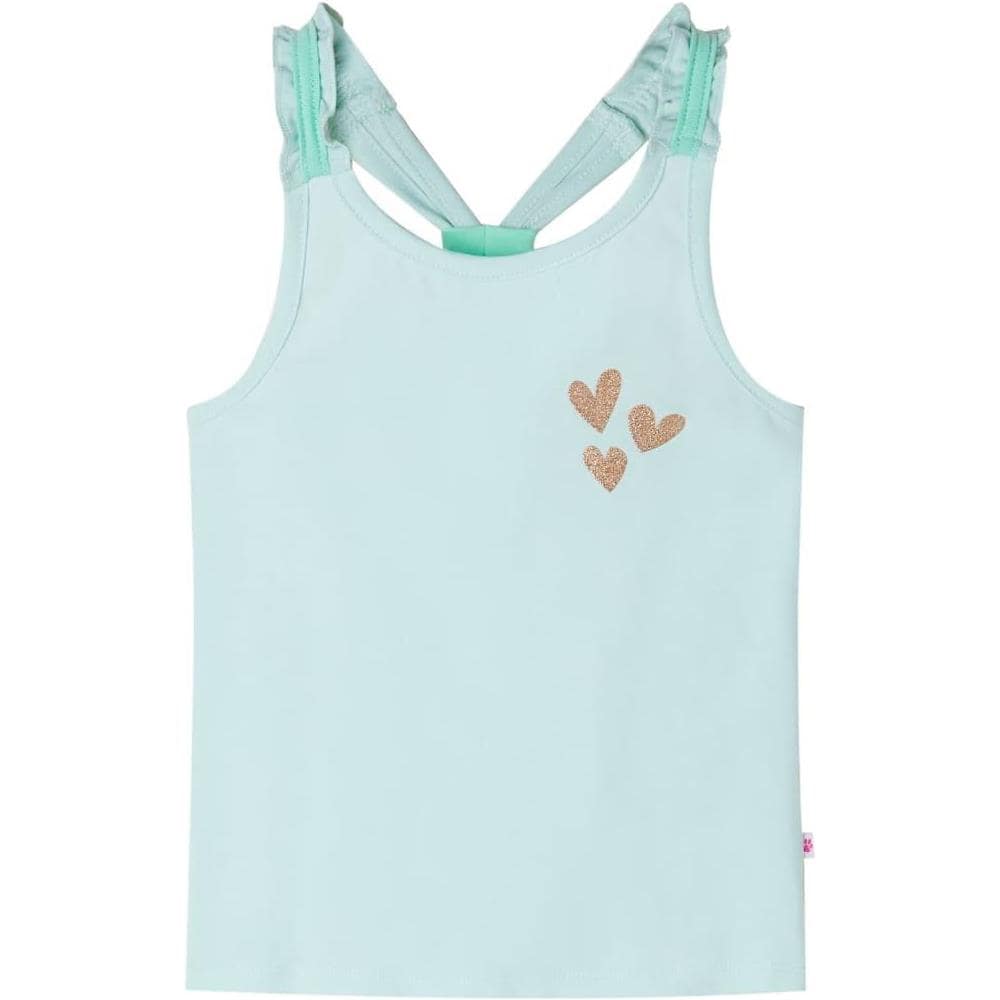 Canotta da Bambina Menta Chiaro 140 - Foto 1