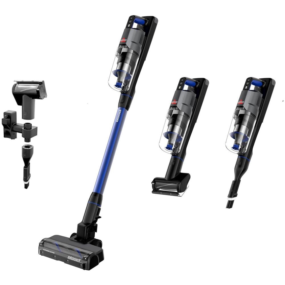 Scopa Elettrica PowerClean FurFinder Select Senza Sacchetto Autonomia 40 min Colore Nero Azzurro - Foto 2
