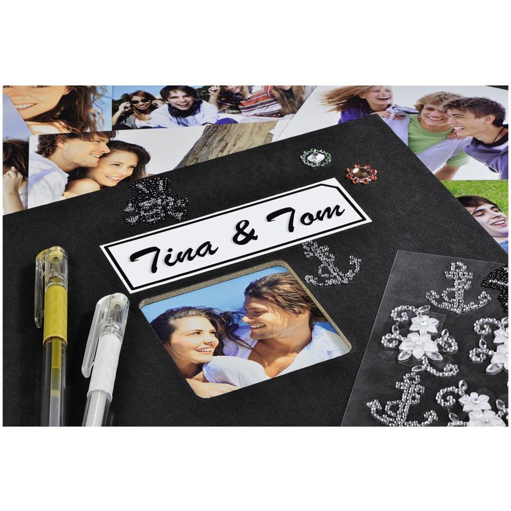 Fine Art Cartoncino, Carta Nero album fotografico e portalistino - Foto 6