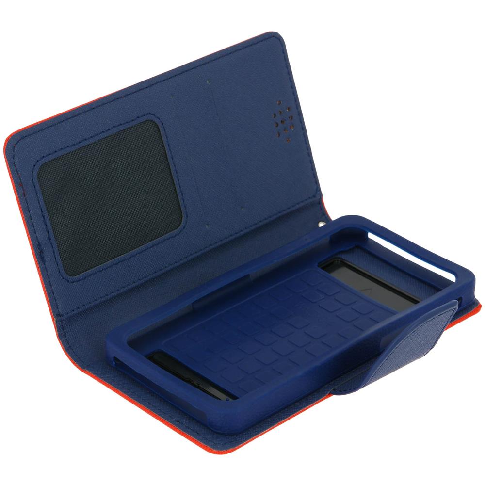 Custodia Portafoglio Fancy Style Per Smartphone Taglia Xxl - Rossa - Foto 2