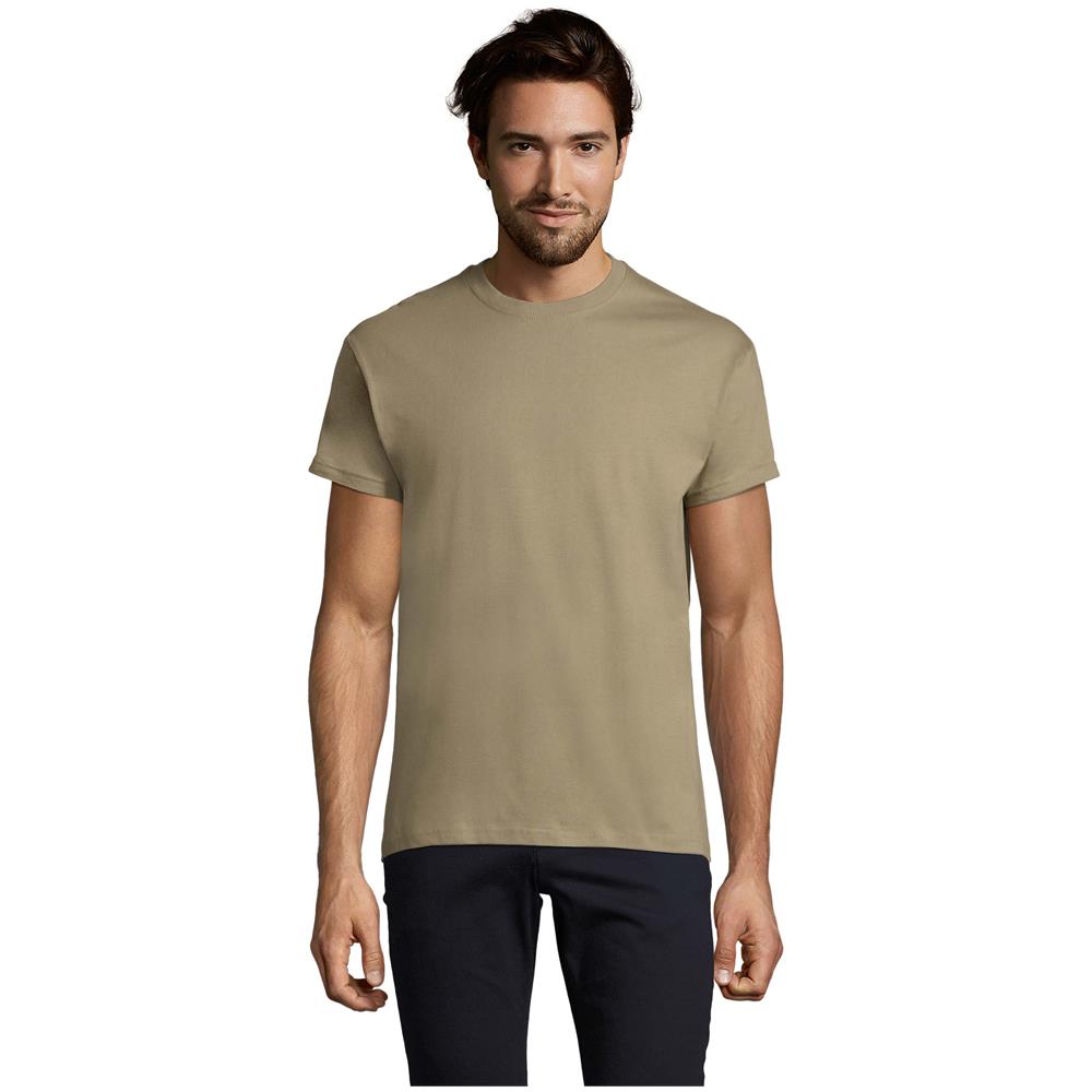T-shirt Girocollo Da Uomo Modello Imperiale Taglia 2xl Colore Verde Kaki - Foto 1