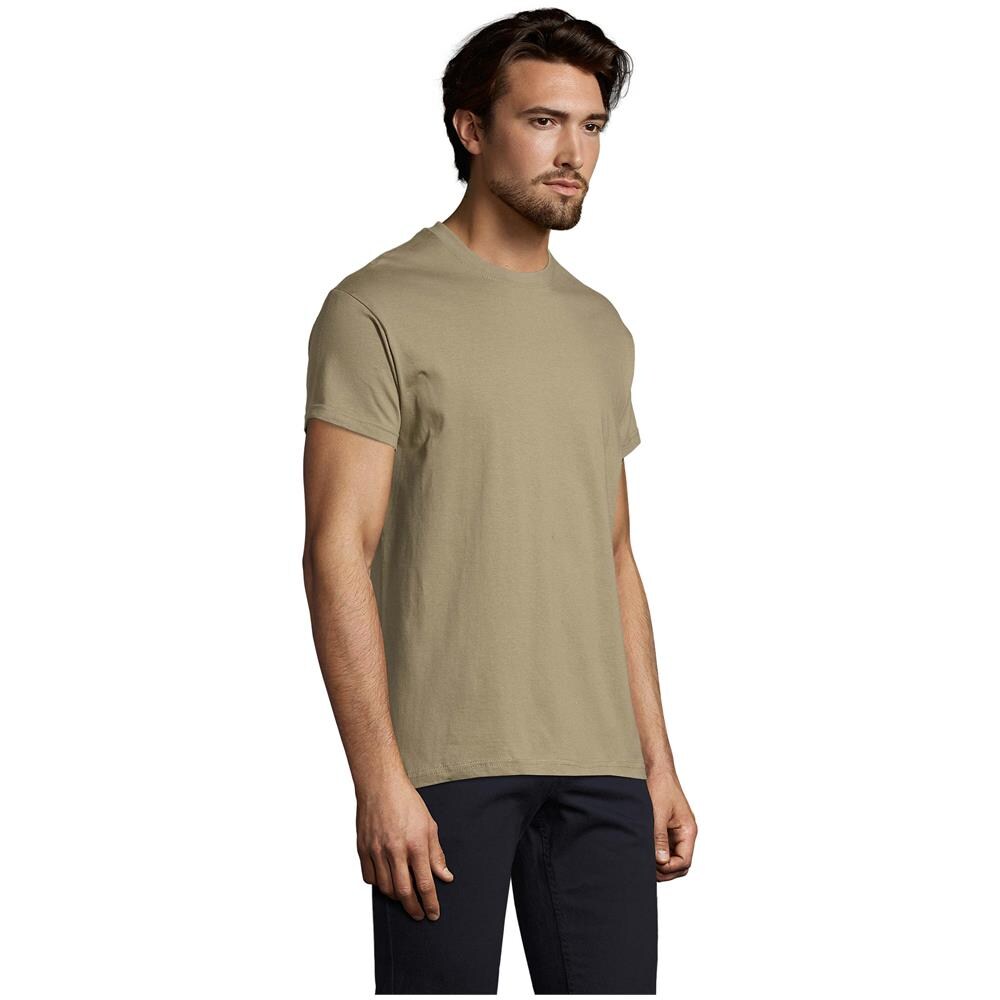 T-shirt Girocollo Da Uomo Modello Imperiale Taglia 2xl Colore Verde Kaki - Foto 3
