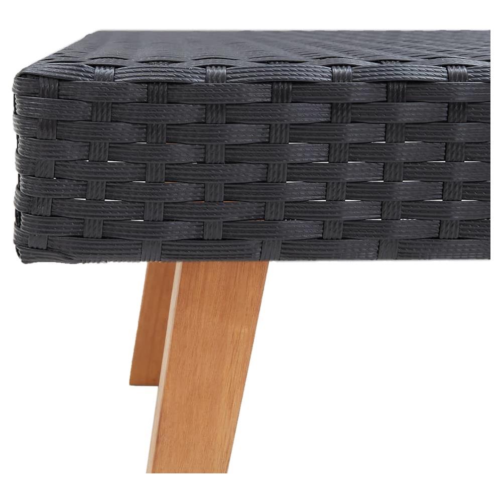 Set Divani Da Giardino 3 Pz Con Cuscini In Polyrattan Nero - Foto 8