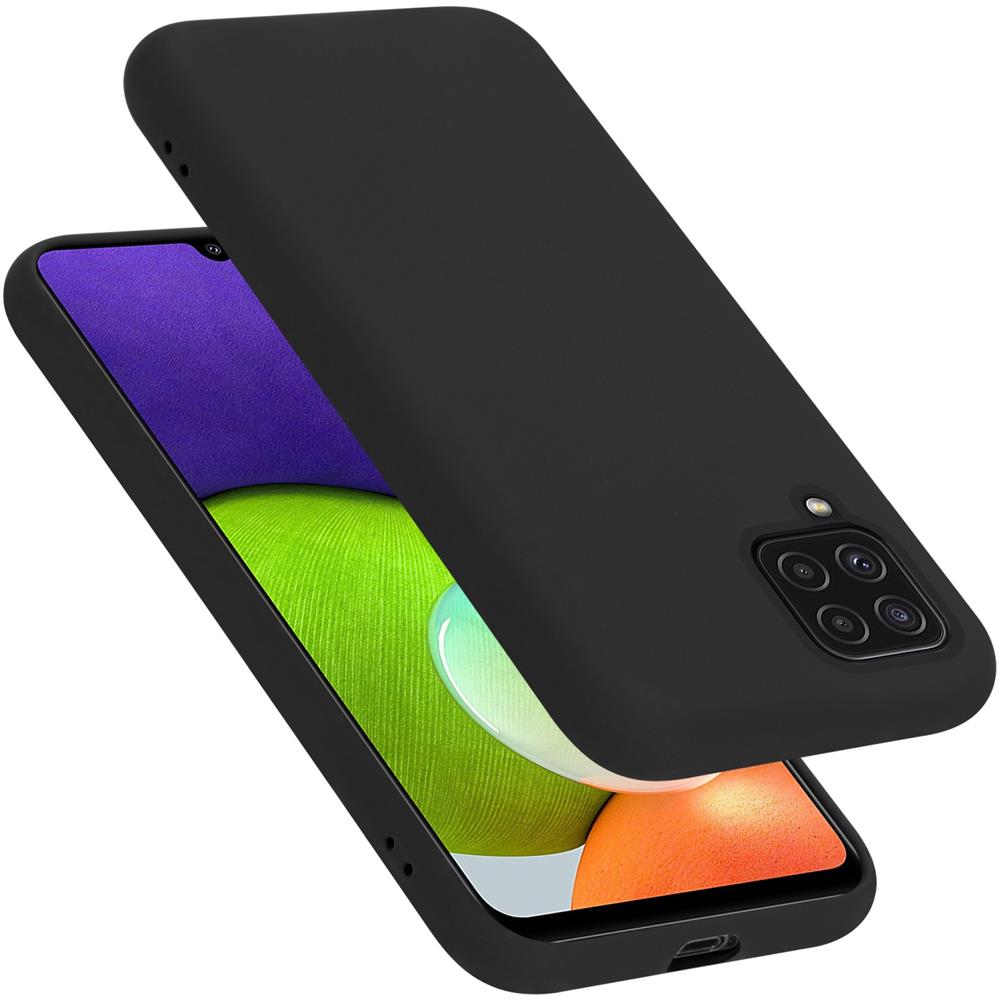 Custodia Compatibile Con Samsung Galaxy A22 4g / M22 / M32 4g In Liquid Nero - Coperchio Protettivo In Silicone Tpu Flessibile - Foto 1