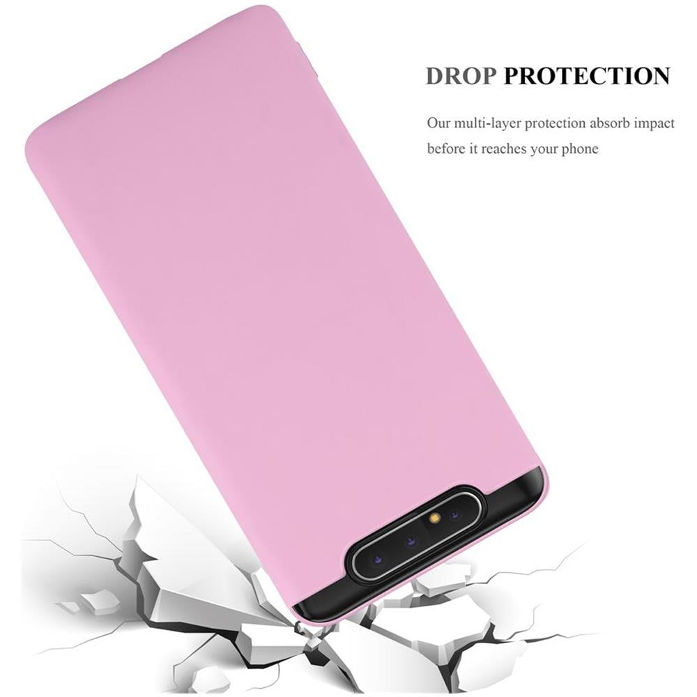 Custodia Compatibile Con Samsung Galaxy A80 / A90 In Candy Rosa - Coperchio Protettivo In Silicone Tpu Flessibile - Foto 8