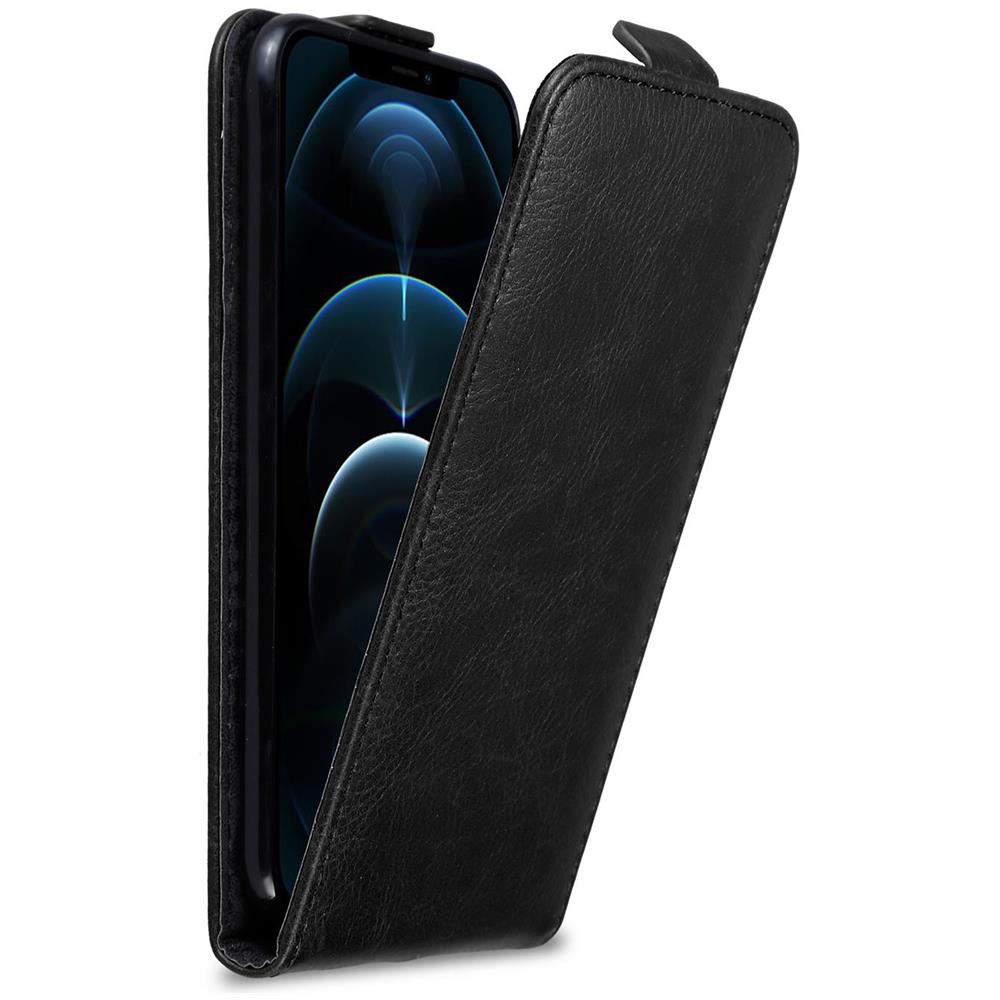 Custodia Compatibile Con Apple Iphone 12 Pro Max In Nero Di Notte - Coperchio Protettivo In Design Flip Con Chiusura Magnetica - Foto 1