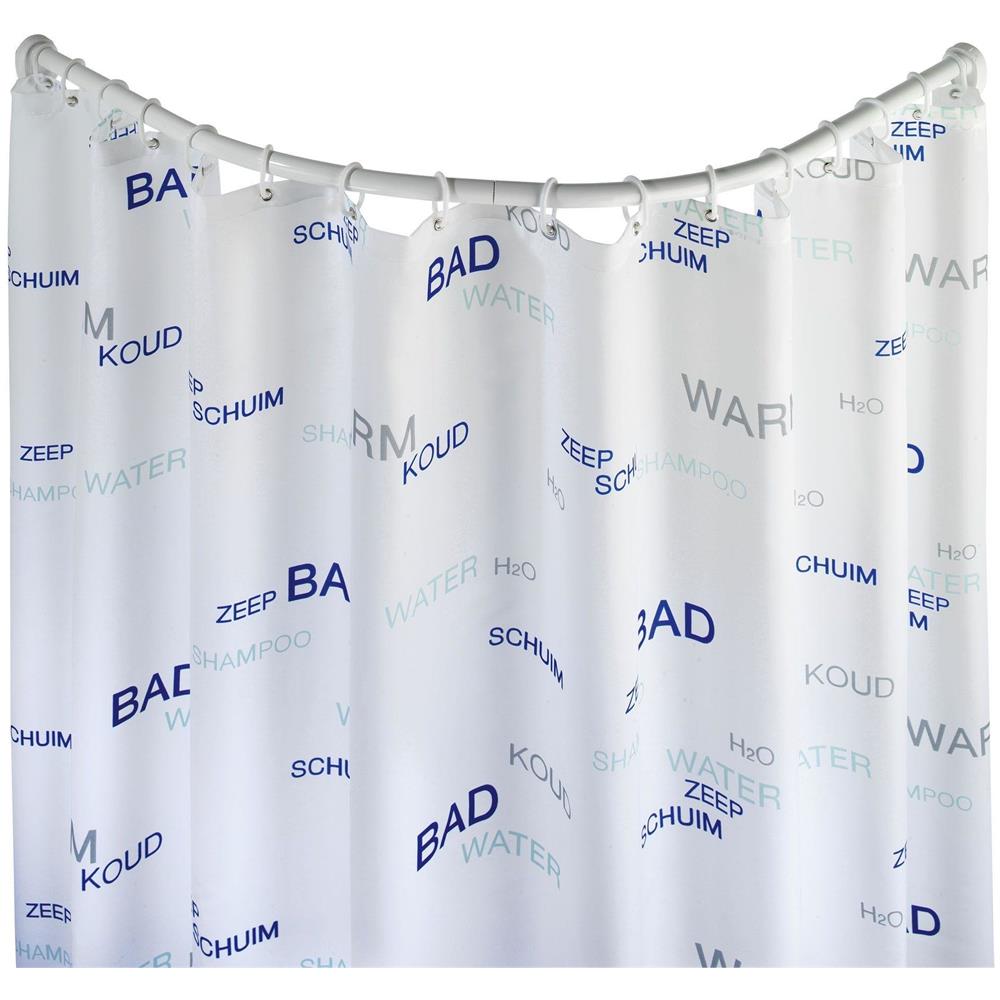 Barra Doccia Universale, 80 X 80/90 X 90 Cm, Colore: Bianco - Foto 1