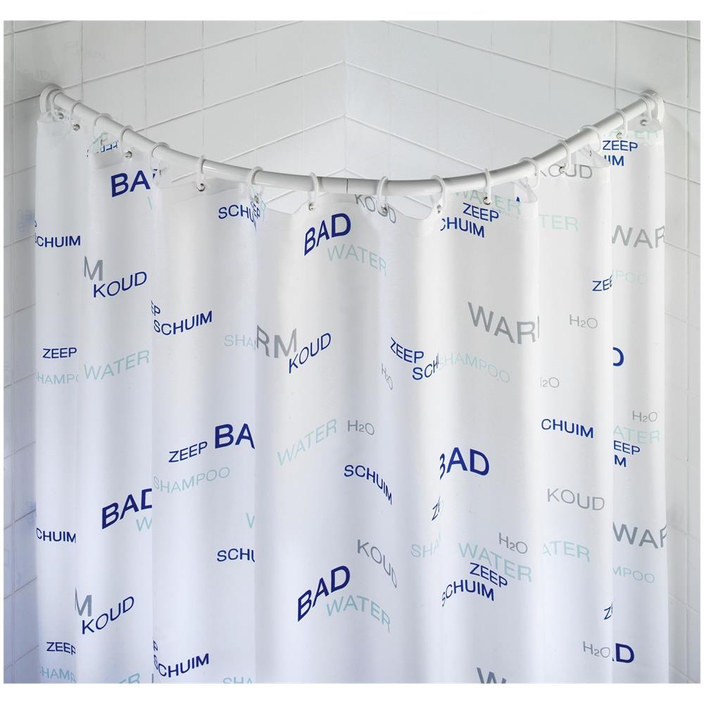 Barra Doccia Universale, 80 X 80/90 X 90 Cm, Colore: Bianco - Foto 2