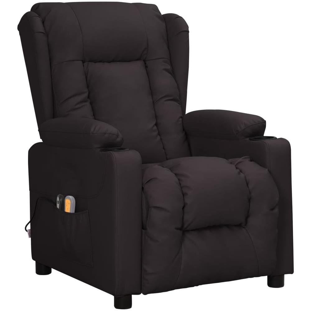 Poltrona Massaggiante Elettrica Nera in Similpelle - Foto 2