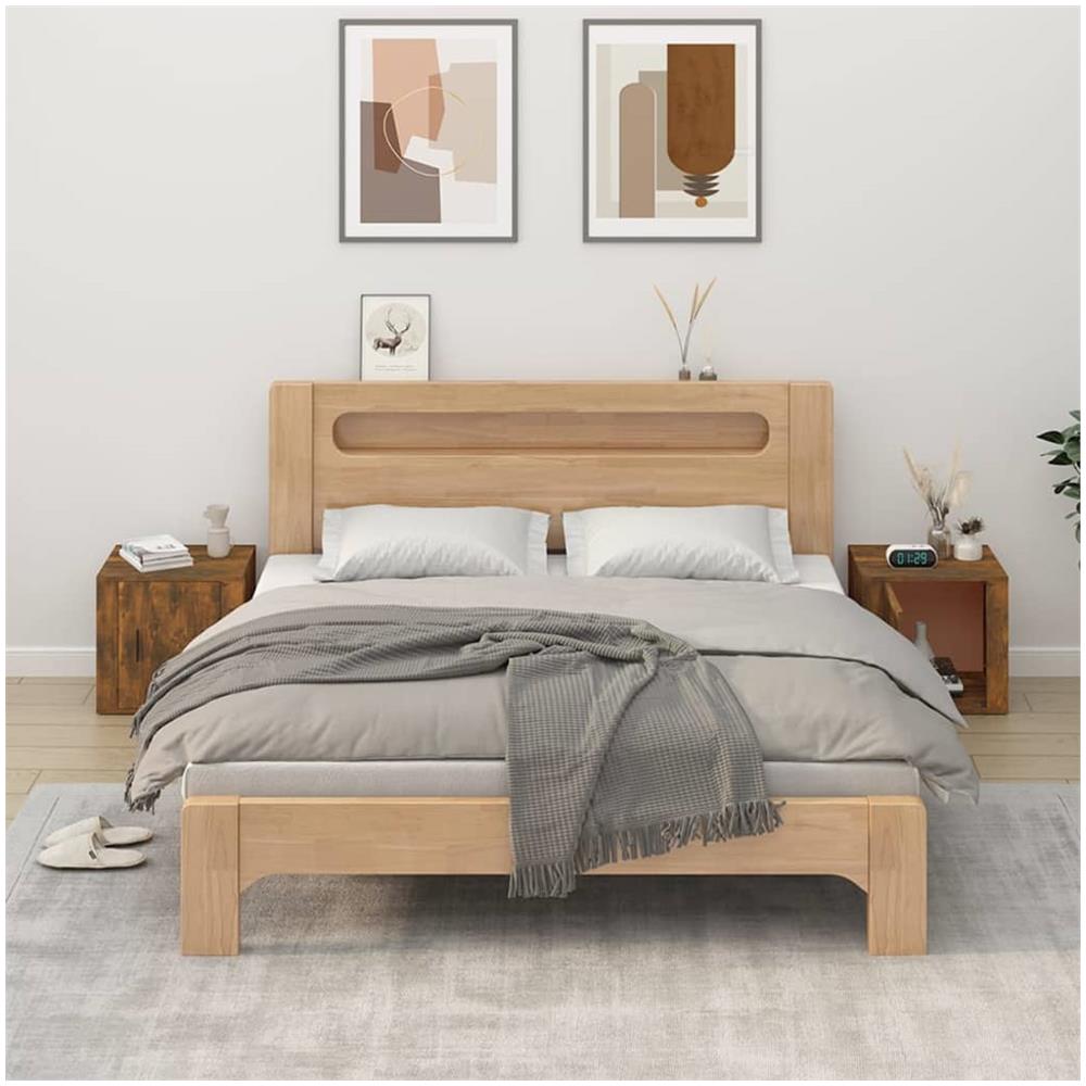 Comodini 2pz Rovere Fumo 50x39x47 Cm - Foto 1