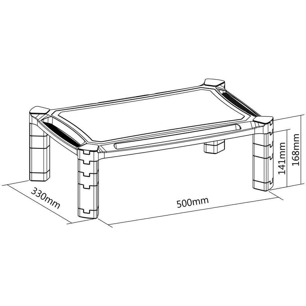 MR02-117 supporto da tavolo per Tv a schermo piatto 81,3 cm (32") Nero Scrivania - Foto 5