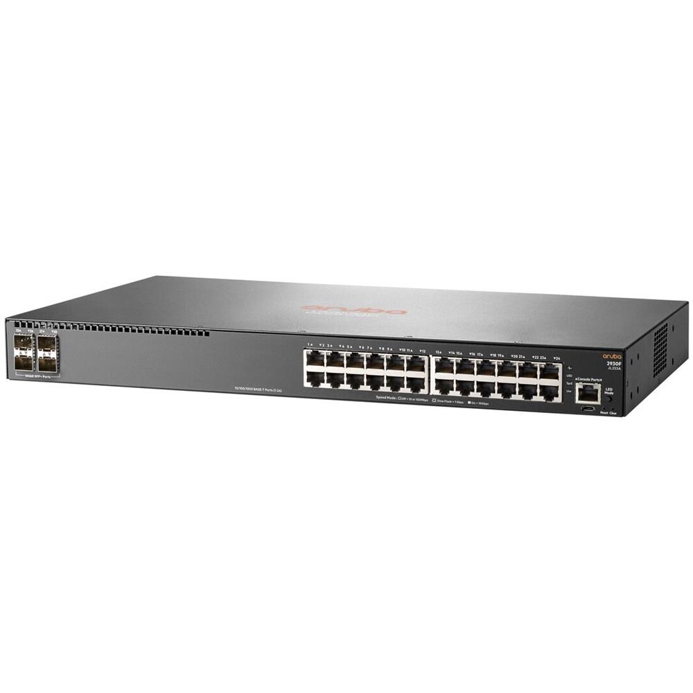 Switch Aruba 2930F 24 Porte Gigabit Ethernet 10 / 100 / 100 Mbps RJ45 con 4 Porte SFP Managed - Foto 2
